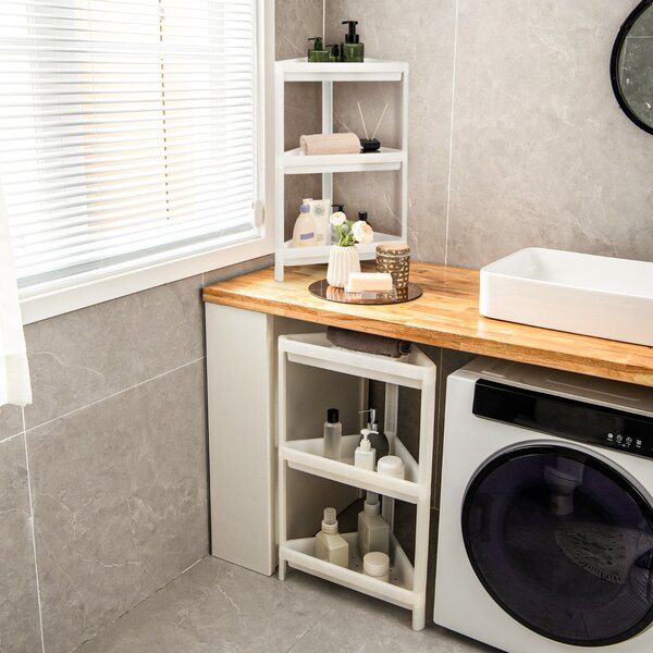 MOOOBLE Set Cassette In Legno Bianco Con 2 Ripiani – 75x40x31 Cm – Modulari Per Scaffali, Mobiletti, Scarpiera