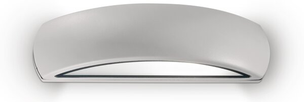 Applique Da Parete Contemporaneo Giove Alluminio Grigio Luce E27 60W 3000K Ip54