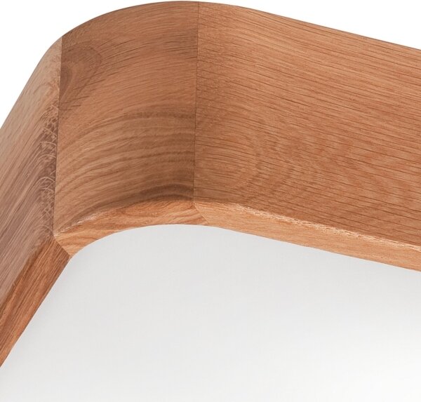 Plafoniera OAK SQUARE 2xE27/15W/230V 35x35 cm quercia