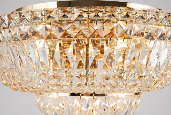Maytoni DIA100-CL-12-G - Plafoniera BASFOR 12xE14/60W/230V oro