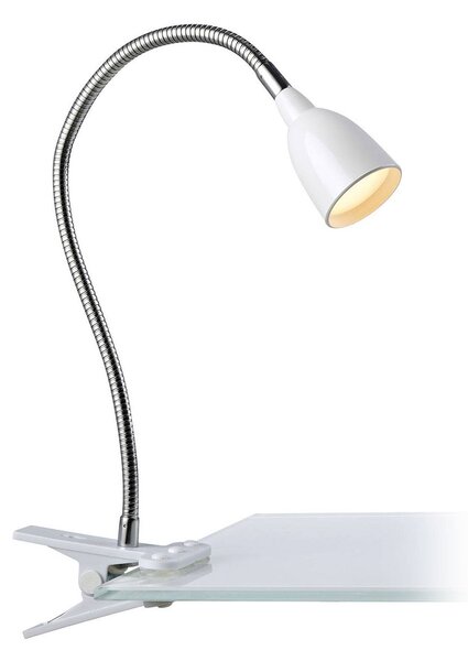 Markslöjd Lampada LED a pinza Tulip, bianco
