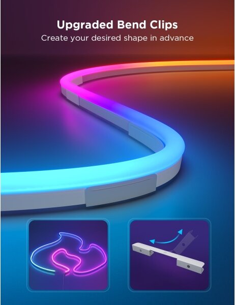 Govee - Neon 2 MATTER striscia LED flessibile 3m RGBIC Wi-Fi