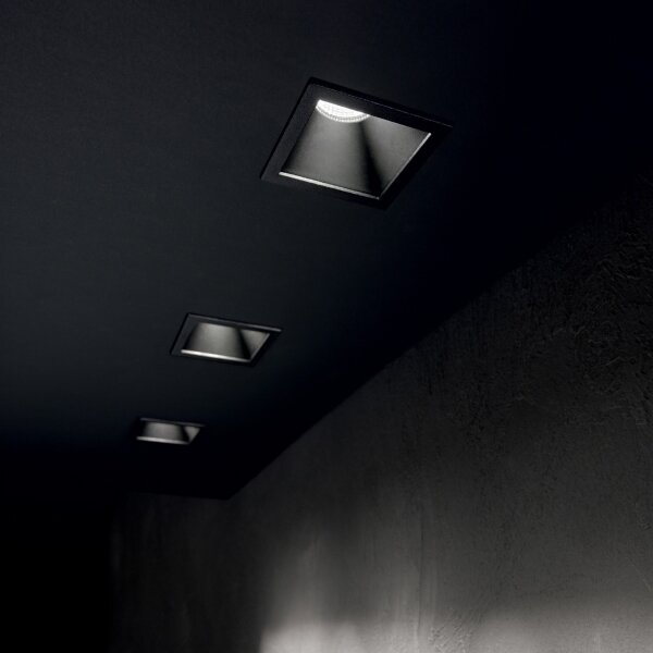 Ideal Lux - Faretto da incasso LED GAME TRIM LED/11W/230V 8,4x8,4 cm IP40 nero