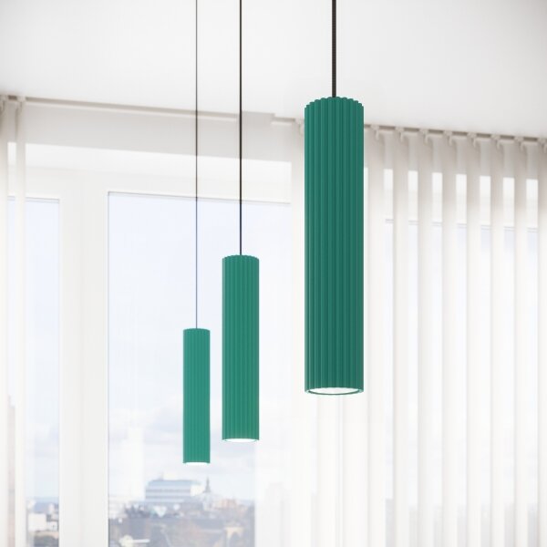 Brilagi - Lampadario LED a sospensione su cavo CRESTO 1xGU10/10W/230V turchese