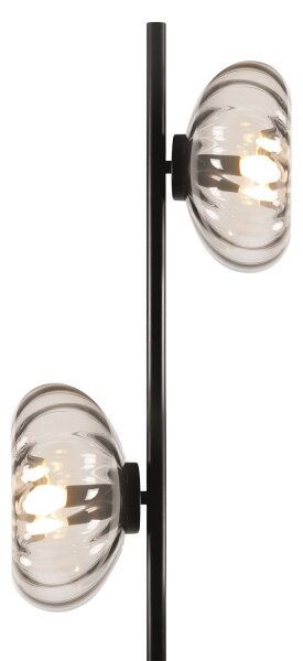 Osram - Lampada a piantana DECOR SMOKE 2xE14/12W/230V nero/grigio fumé