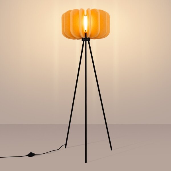 Sollux SL.1864 - Lampada da terra MULA 1xE27/15W/230V gialla
