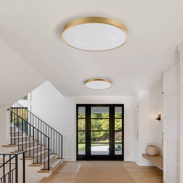 Brilagi - Lampada LED dimmerabile GLASS POOL DOUBLE LED/80W/230V 60 cm dorata + telecomando
