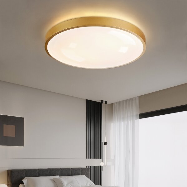 Brilagi - Lampada LED dimmerabile GLASS POOL DOUBLE LED/80W/230V 60 cm dorata + telecomando