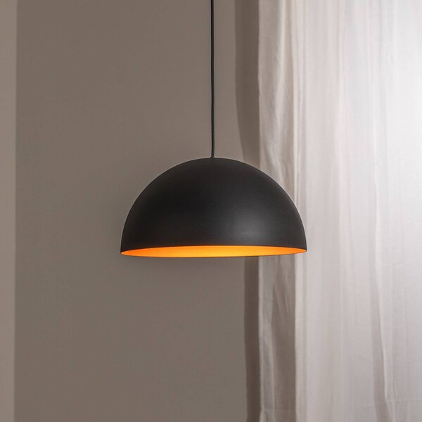 BEGA Lampada a sospensione LED Studio Line 50993, nero/rame, Ø 35 cm 50996/50993, dimmerabile, Nero, Soggiorno / Sala da pranzo, Alluminio