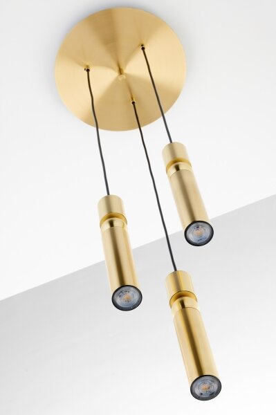 Jupiter 2019 - Lampadario a sospensione con filo ALAS 3xGU10/10W/230V oro