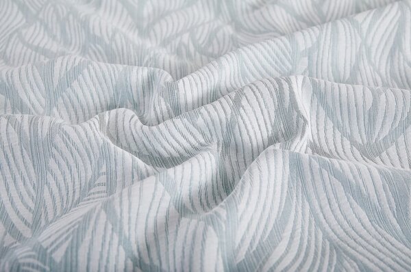 Biancheria da letto singola jacquard verde 140x200 cm Florida - My House