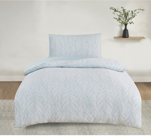 Biancheria da letto singola jacquard verde 140x200 cm Florida - My House