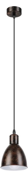 Brilagi - Lampadario LED sospeso su cavo RIDDY 1xE27/60W/230V rame/patina