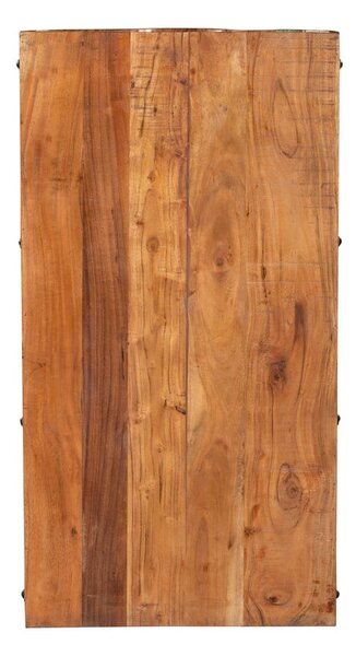 Scaffale per vino in legno riciclato colore naturale 8 bottiglie 60x115 cm Kaveri - Interia Home & Living