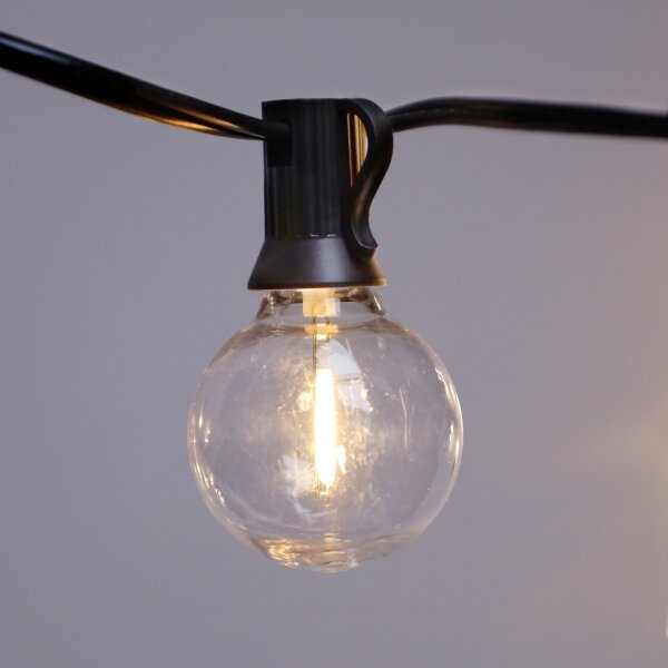 Brilagi - Catena luminosa decorativa LED da esterno GIRLANDA 10xE12 8m nera IP44 bianco caldo