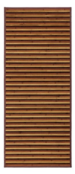 Passatoia in bambù di colore marrone-senape 75x175 cm - Casa Selección