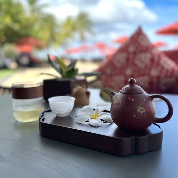 Teiera in Creta Yixing Marrone a Fiori 210ml