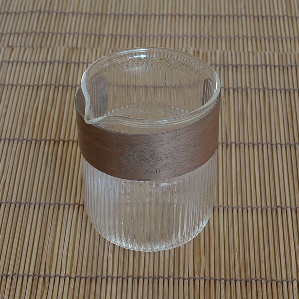 Brocca Gong Dao Bei in Vetro e Legno 300 ml