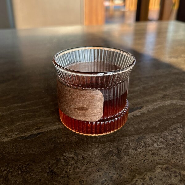 Tazza in Vetro e Legno 100 ml
