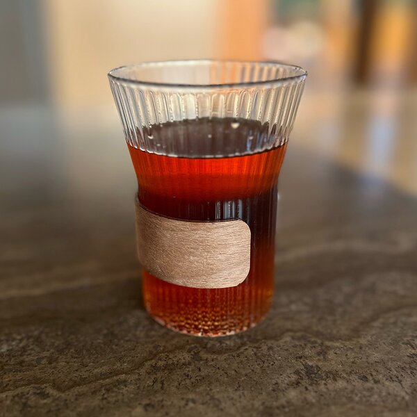 Tazza in Vetro e Legno 350 ml
