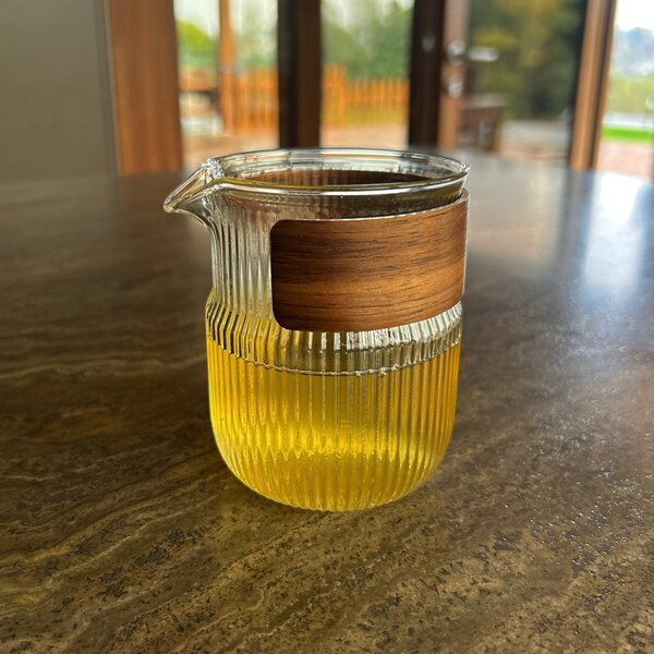 Brocca Gong Dao Bei in Vetro e Legno 300 ml
