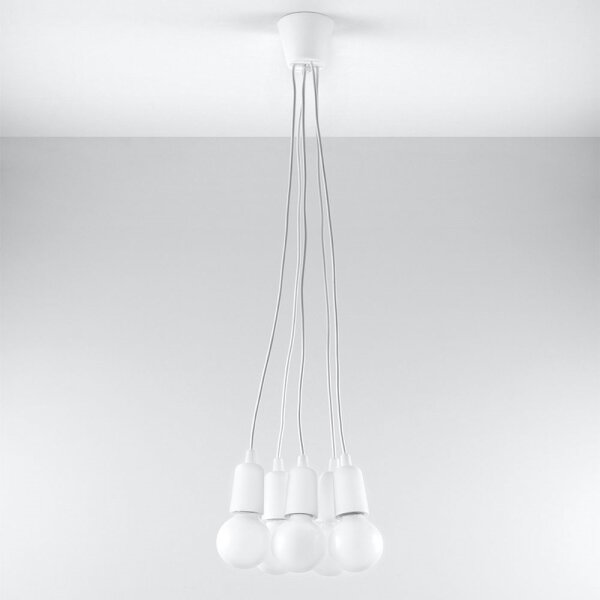 Lampadario a sospensione con filo DIEGO 5xE27/60W/230V
