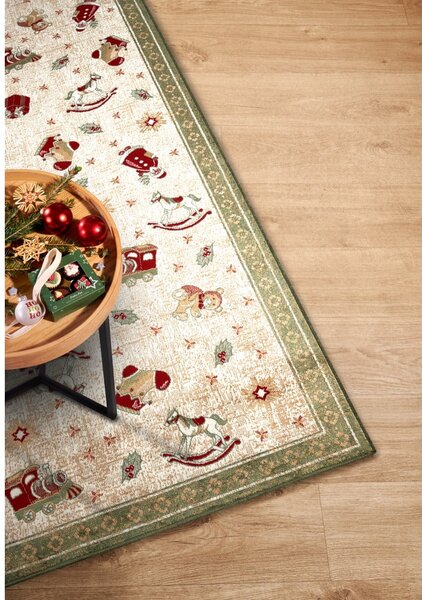Passatoia verde natalizia in cotone 80x200 cm Toy's Delight Green Christmas - Villeroy&Boch