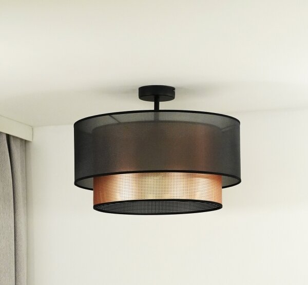Duolla - Lampadario a plafone COPPER SHINY 1xE27/15W/230V diametro 45 cm marrone/rame