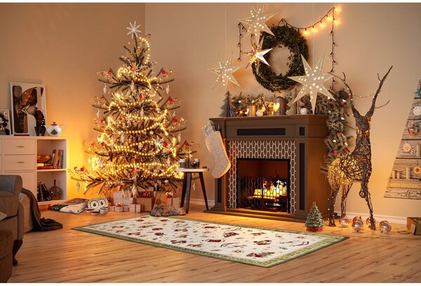 Passatoia verde natalizia in cotone 80x200 cm Toy's Delight Green Christmas - Villeroy&Boch