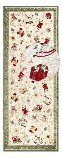 Passatoia verde natalizia in cotone 80x200 cm Toy's Delight Green Christmas - Villeroy&Boch