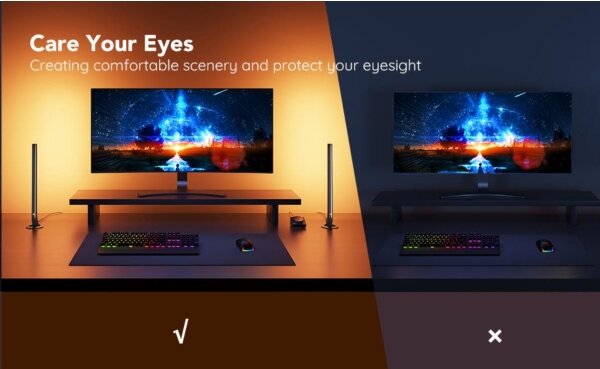 Govee - SET 2x Smart Gaming Wi-Fi LED RGBIC Panels + Smart Dual + +TC