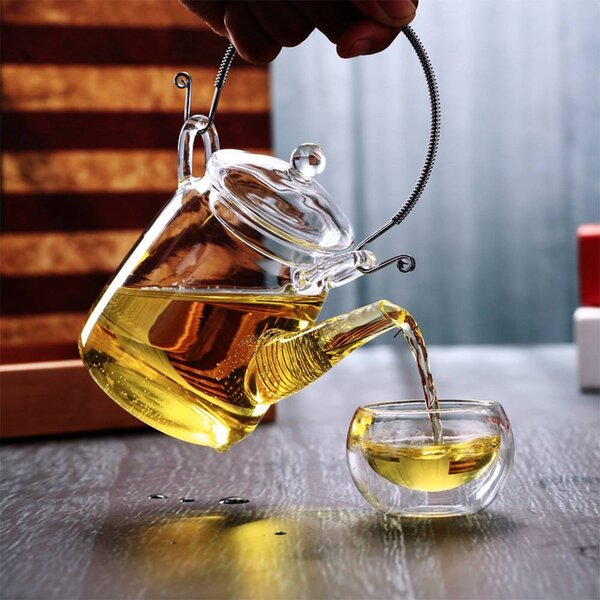 Teiera alta in vetro 350ml
