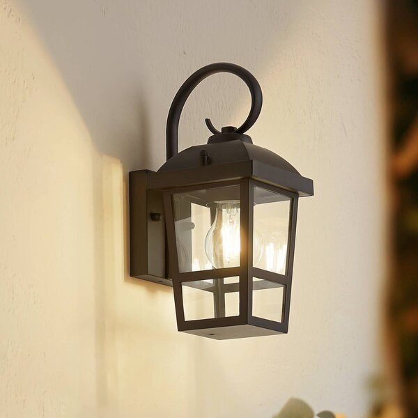 Applique da esterni Eloane Lindby, dimmerabile, Nero, Acciaio Inox, Moderno, Applique da esterni