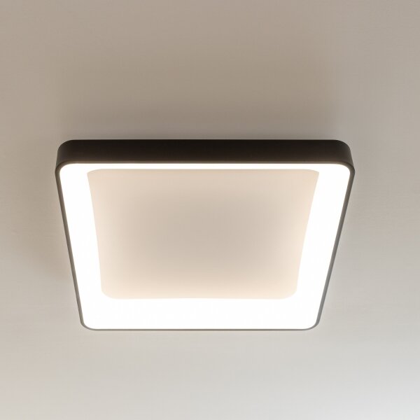 Brilagi - Plafoniera LED dimmerabile FALCON II LED/125W/230V 60x60 cm nera + telecomando