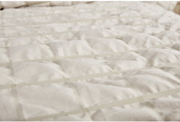 Biancheria da letto beige in crêpe per letto singolo 140x200 cm Naomi – My House