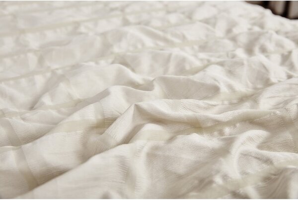 Biancheria da letto beige in crêpe per letto singolo 140x200 cm Naomi – My House
