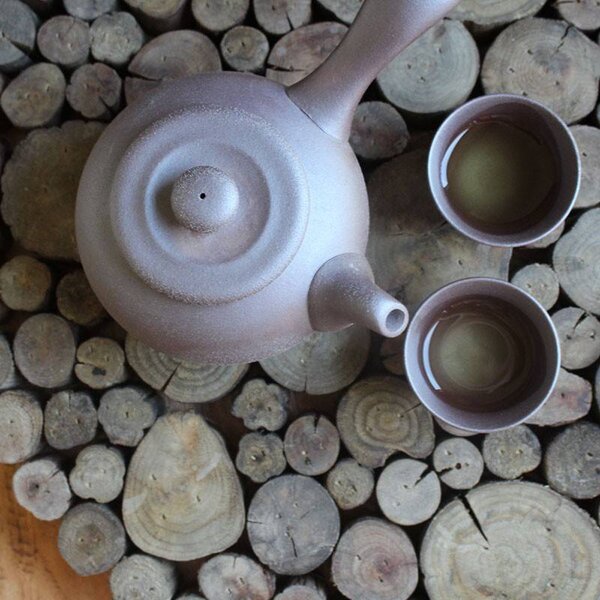 Teiera in creta Purion in stile giapponese Lin's Ceramics Studio 330 ml