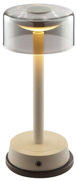 Brilliant - Lampada da tavolo a sfioramento ricaricabile con dimmer RAZOR LED/2,5W/5V 2700K IP44 grigia