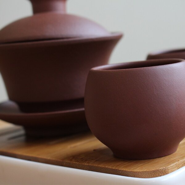 Gaiwan Tradizionale in creta Yixing 150 ml