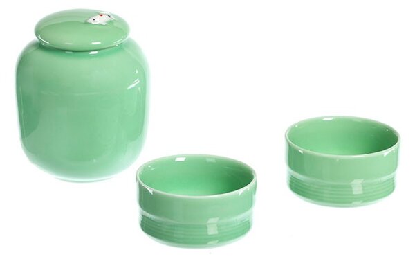 Contenitore in porcellana Celadon Verde