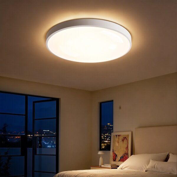 Brilagi - Lampada LED dimmerabile GLASS POOL DOUBLE LED/60W/230V 50 cm bianca + telecomando