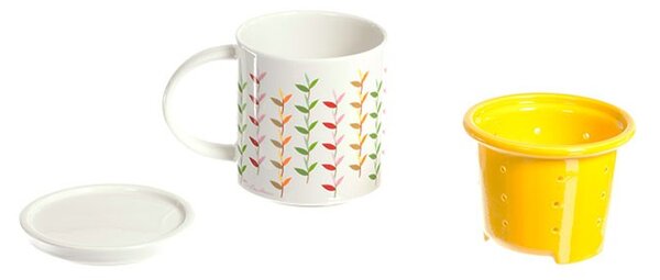 Mug in porcellana con filtro colorato Lin’s Ceramic Studio 330 ml - Verde