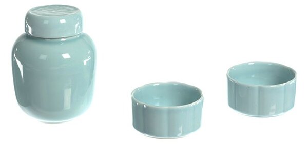 Tazze in porcellana Celadon 100 ml 2 pz - Azzurro