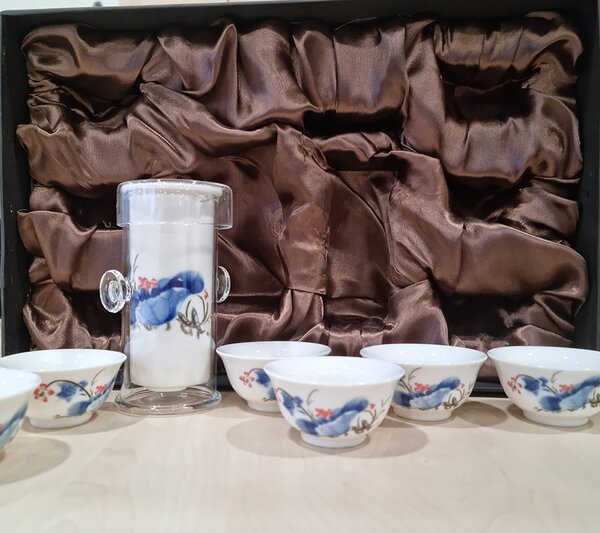 Set in Porcellana Bianco Decorato 7 pz