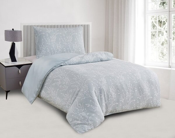 Biancheria da letto singola jacquard verde 140x200 cm Boston - My House