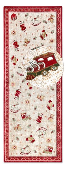 Passatoia rossa natalizia in cotone 80x200 cm Toy's Delight Red Christmas - Villeroy&Boch