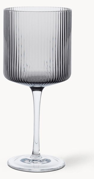 Bicchieri da vino rosso in vetro soffiato millerighe Ripple 2 pz