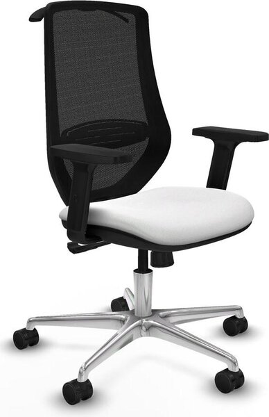 Sedia da ufficio Mardos, modello sincro bali, Piqueras y Crespo, codice D086N0H, colore bianco
