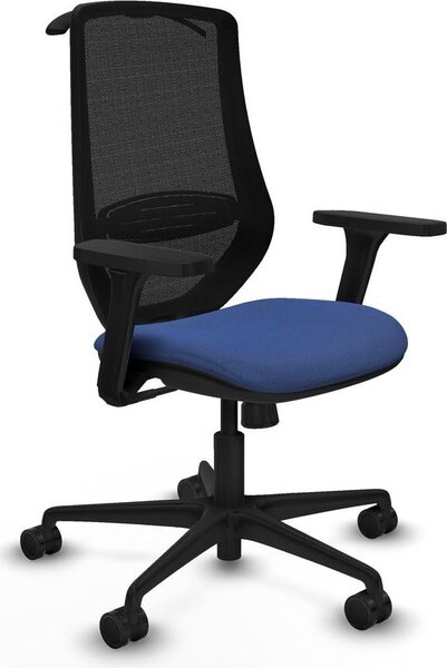 Sedia da ufficio Mardos, modello sincro bali, marca Piqueras y Crespo, codice prodotto D036N0H, colore blu navy