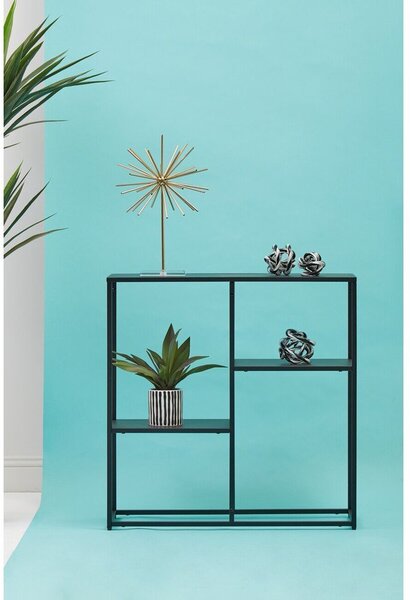 Scaffale nero in acciaio 80x81x26 cm Acero – Premier Housewares